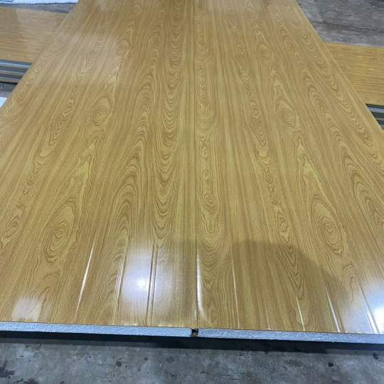 vách panel vân gỗ 